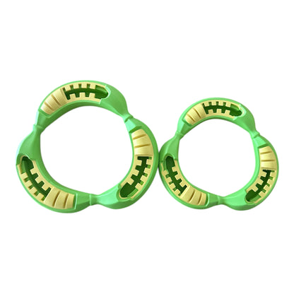 Durable na-na ring made from natural rubber that is good for fetch or tug-of-war with strong dogs or puppies