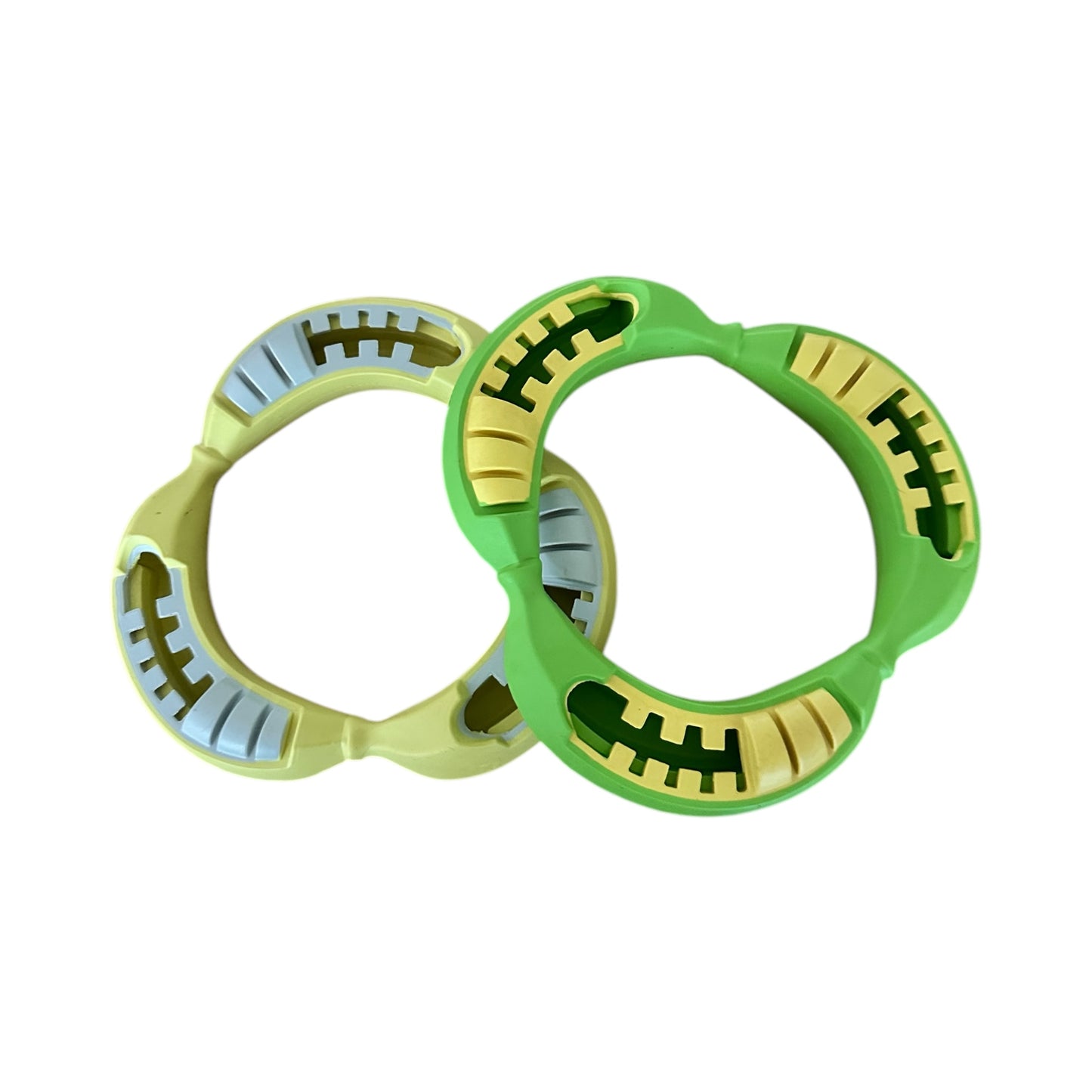 durable na na ring made from natural rubber that is good for fetch and tug o war with strong dogs and puppies